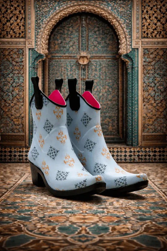 Marocco Blue Ankle Boots | Maraboots – Online Boot Boutique