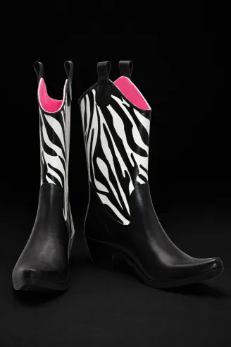 Black Zebra Boots | Maraboots – Online Boot Boutique