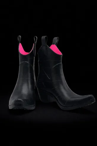 Black Spider Ankle boots| Maraboots - Online boots boutique